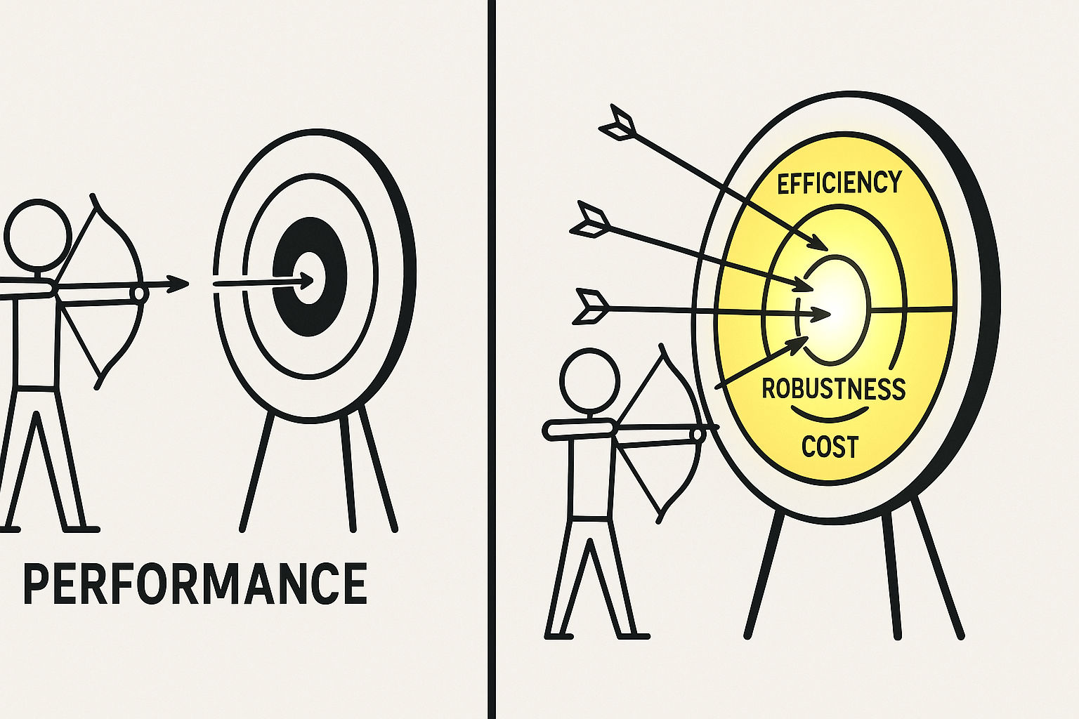 Redefining what counts as good can create a new objective and open a fresh research direction